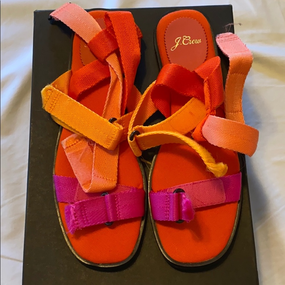 Fuchsia Strap Sandal by J.Crew New in Box Sz 9